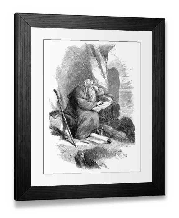 Framed Print : Saint John at Patmos Framed Print : Saint John at Patmos