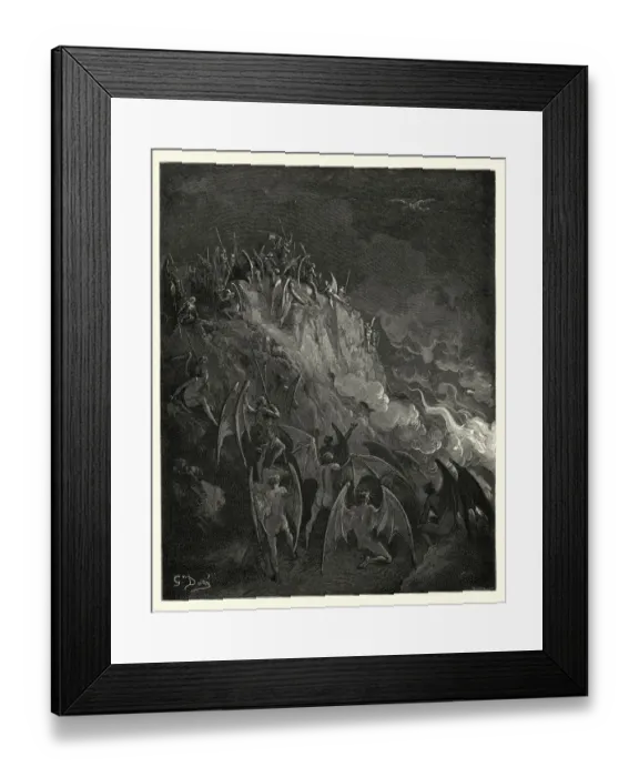 Framed Print : Miltons Paradise Lost - their great adventurer Framed Print : Miltons Paradise Lost - their great adventurer