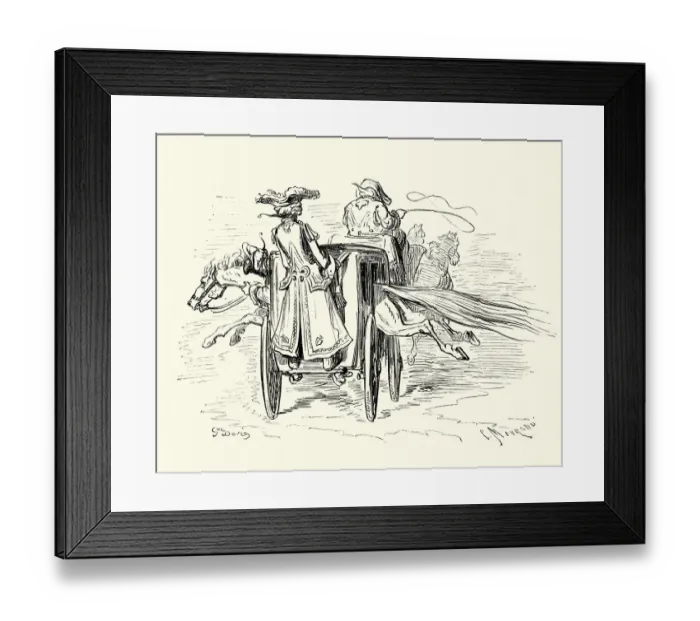 Framed Print : Adventures of Baron Munchausen Horse and carriage Framed Print : Adventures of Baron Munchausen Horse and carriage