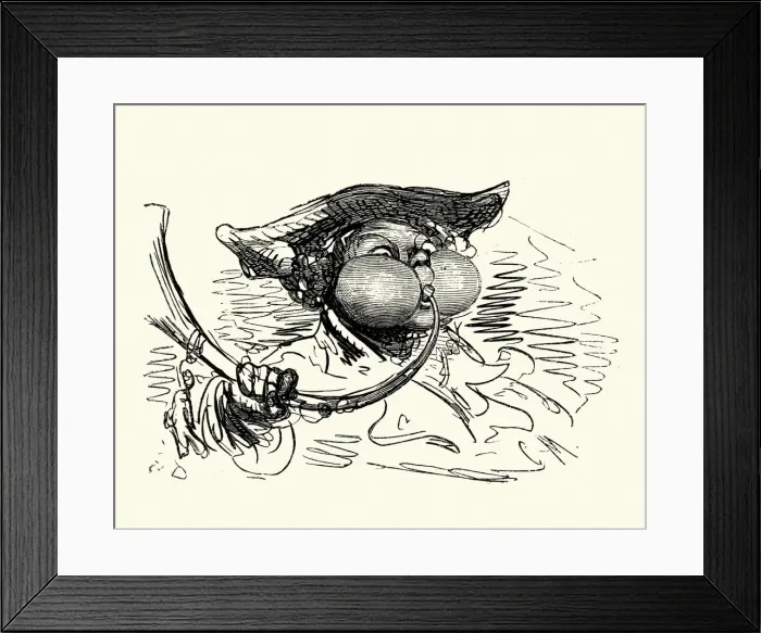 Framed Print : Adventures of Baron Munchausen Blowing the horn Framed Print : Adventures of Baron Munchausen Blowing the horn