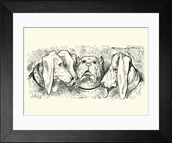 Framed Print : Adventures of Baron Munchausen - The Hounds Framed Print : Adventures of Baron Munchausen - The Hounds