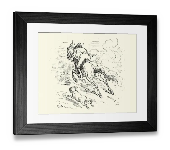 Framed Print : Adventures of Baron Munchausen Framed Print : Adventures of Baron Munchausen