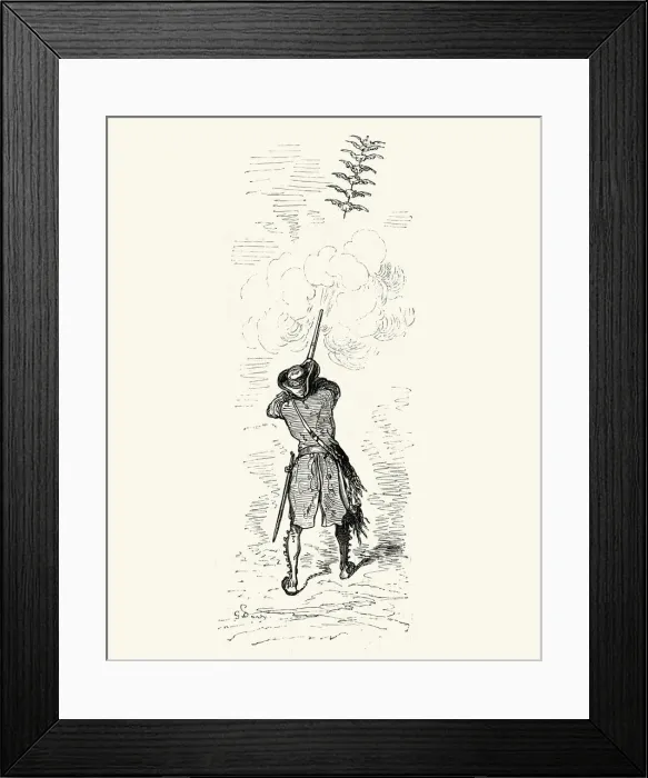 Framed Print : Adventures of Baron Munchausen by Gustave Dore - Adolphus Framed Print : Adventures of Baron Munchausen by Gustave Dore - Adolphus