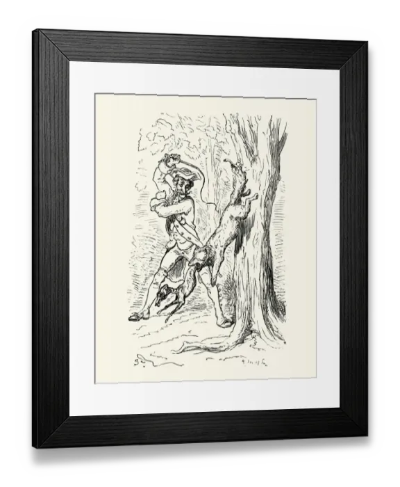 Framed Print : Adventures of Baron Munchausen by Gustave Dore Framed Print : Adventures of Baron Munchausen by Gustave Dore