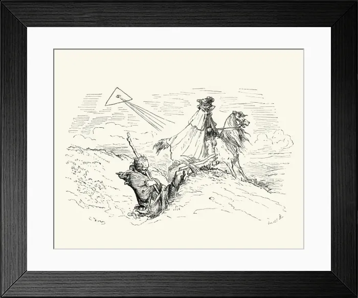 Framed Print : Adventures of Baron Munchausen by Gustave Dore Framed Print : Adventures of Baron Munchausen by Gustave Dore