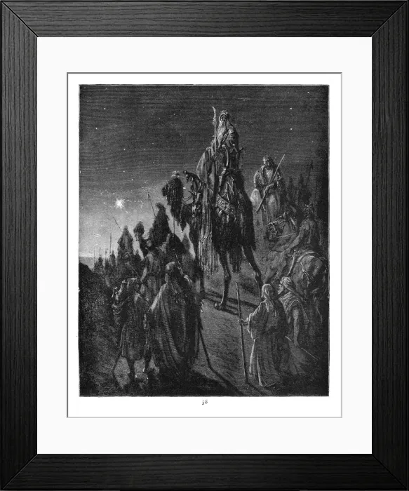 Framed Print : The three wise men 1883 Framed Print : The three wise men 1883