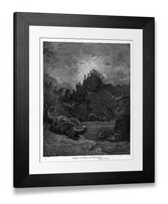 Framed Print : Gorgons Hydras Chimeras 1885 Framed Print : Gorgons Hydras Chimeras 1885