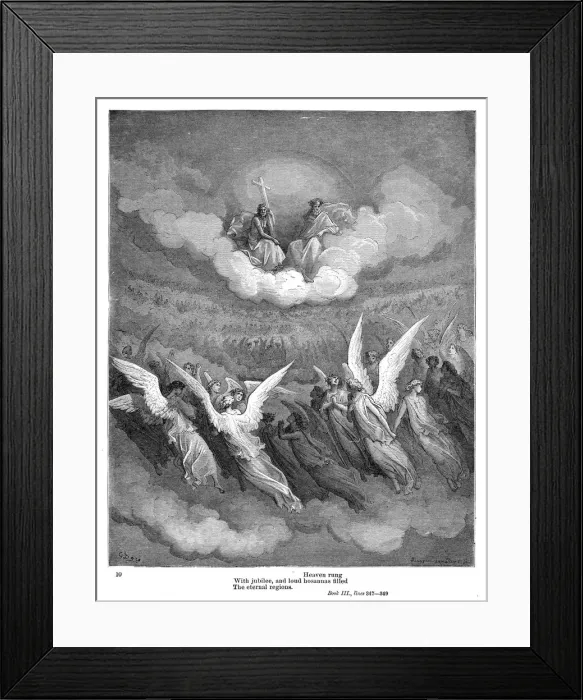 Framed Print : The eternal regions 1885 Framed Print : The eternal regions 1885