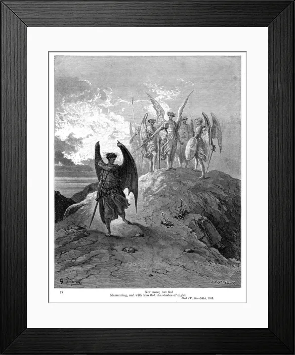 Framed Print : MIlton Paradise summoned regiments 1885 Framed Print : MIlton Paradise summoned regiments 1885
