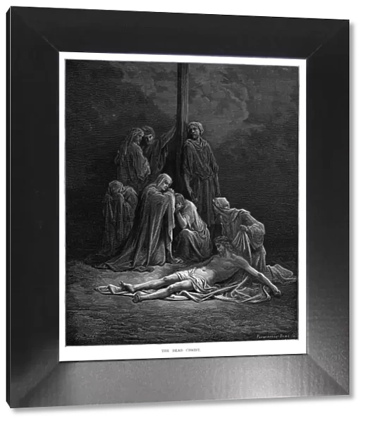 The dead Christ engraving 1870