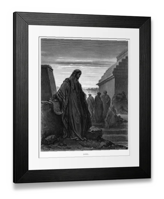 Framed Print : Daniel engraving 1870 Framed Print : Daniel engraving 1870