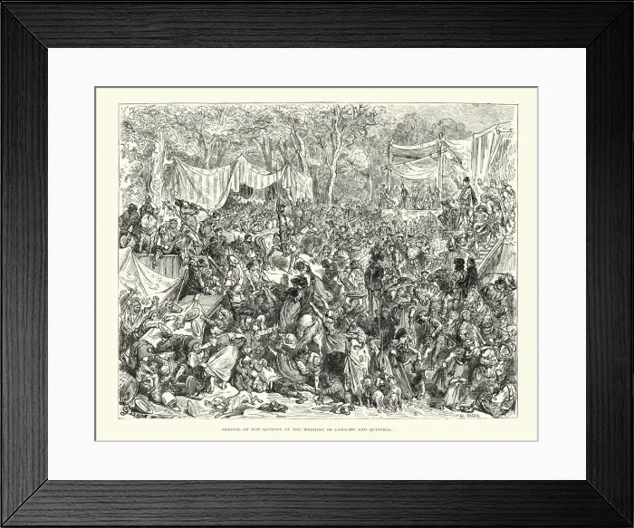 Framed Print : Arrival of Don Quixote at the Wedding