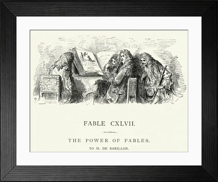 Framed Print : La Fontaines Fables - The Power of Fables Framed Print : La Fontaines Fables - The Power of Fables