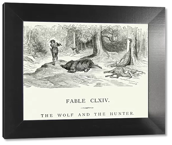 La Fontaines Fables - Wolf and the Hunter
