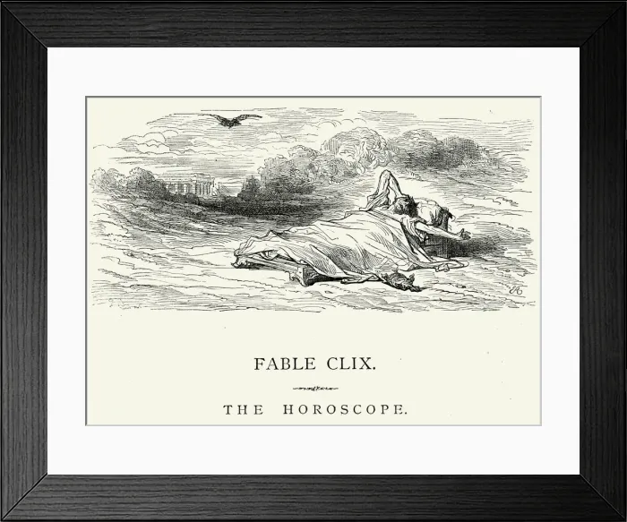 Framed Print : La Fontaines Fables - The Horoscope Framed Print : La Fontaines Fables - The Horoscope