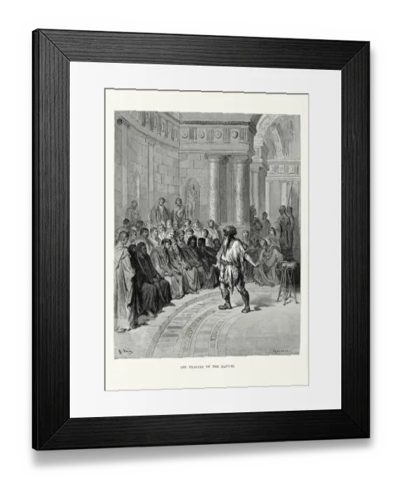 Framed Print : La Fontaines Fables - Peasant of the Danube Framed Print : La Fontaines Fables - Peasant of the Danube