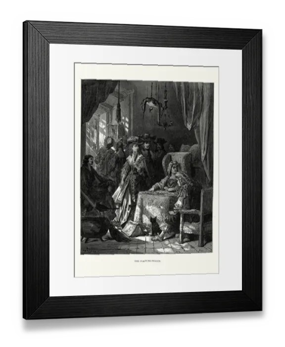 Framed Print : La Fontaines Fables - The Fortune Teller Framed Print : La Fontaines Fables - The Fortune Teller