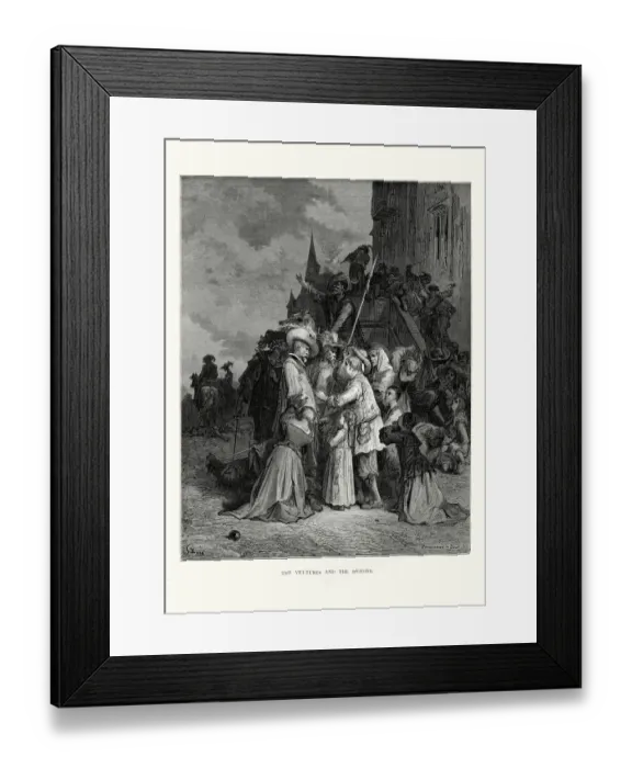 Framed Print : La Fontaines Fables - Vultures and the Pigeons Framed Print : La Fontaines Fables - Vultures and the Pigeons