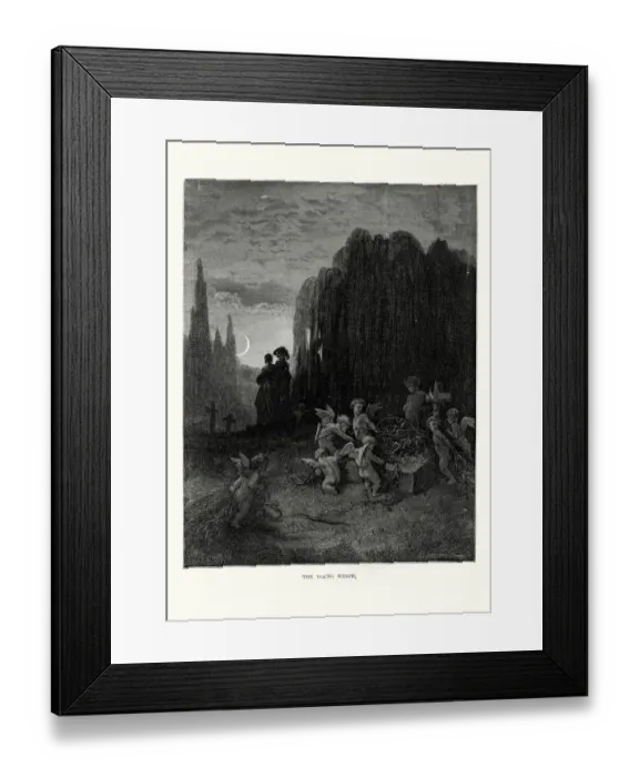 Framed Print : La Fontaines Fables - The Young Widow Framed Print : La Fontaines Fables - The Young Widow