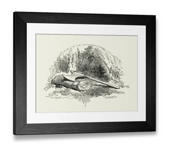 Framed Print : La Fontaines Fables - The Woodsmans Axe