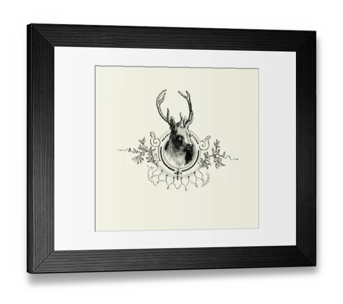 Framed Print : La Fontaines Fables - The Stag Framed Print : La Fontaines Fables - The Stag
