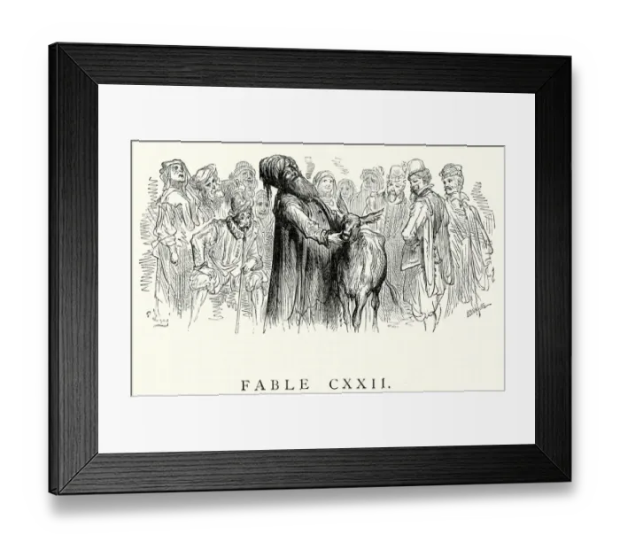 Framed Print : La Fontaines Fables - The Charlatan Framed Print : La Fontaines Fables - The Charlatan