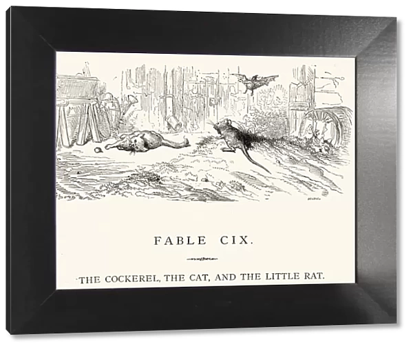 La Fontaines Fables - Cockerel Cat and the Little Rat
