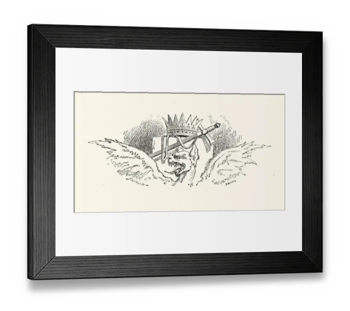 Framed Print : Crowd and Sword Motif Framed Print : Crowd and Sword Motif