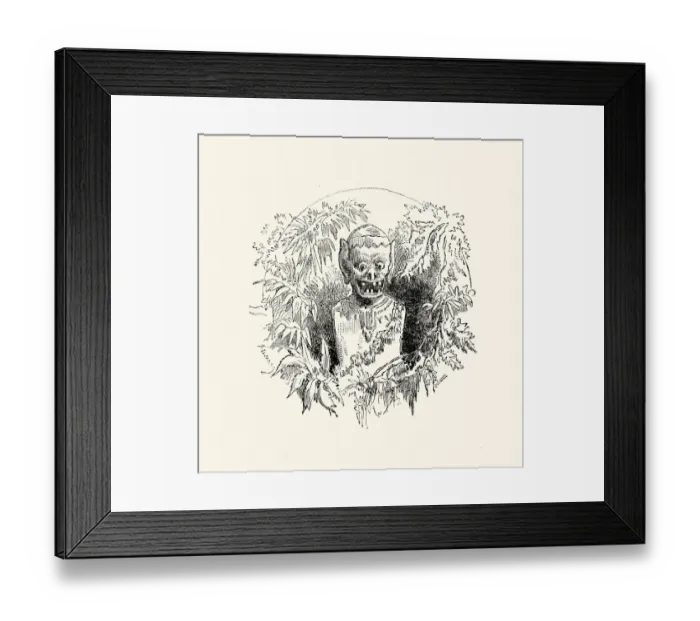 Framed Print : La Fontaines Fables - The Wooden Idol Framed Print : La Fontaines Fables - The Wooden Idol