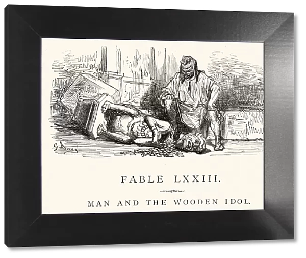 La Fontaines Fables - Man and the Wooden Idol