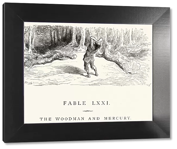 La Fontaines Fables - The Woodman and Mercury