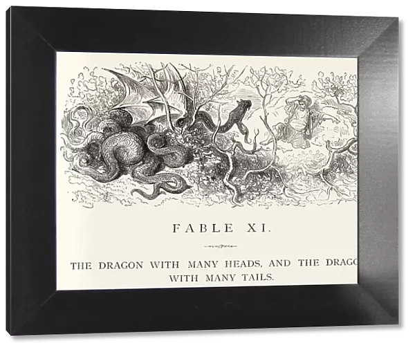 La Fontaines Fables - Dragon with many heads