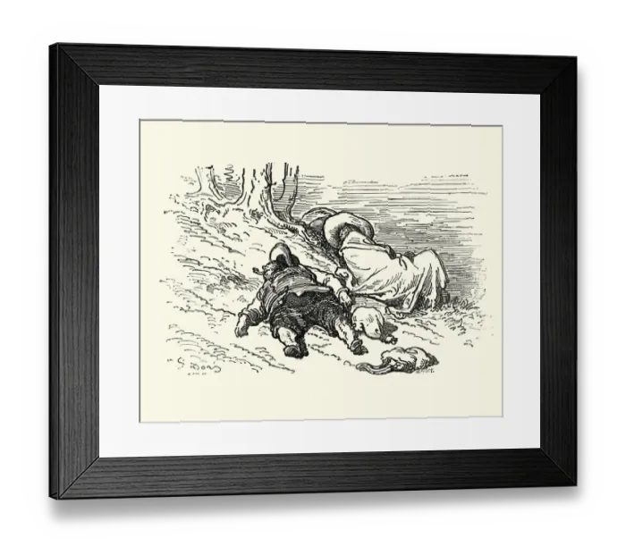 Framed Print : Don Quixote and Sancho Panza Framed Print : Don Quixote and Sancho Panza