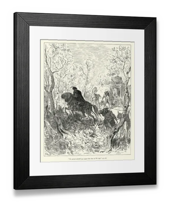 Framed Print : Don Quixote - before the door of the cage Framed Print : Don Quixote - before the door of the cage