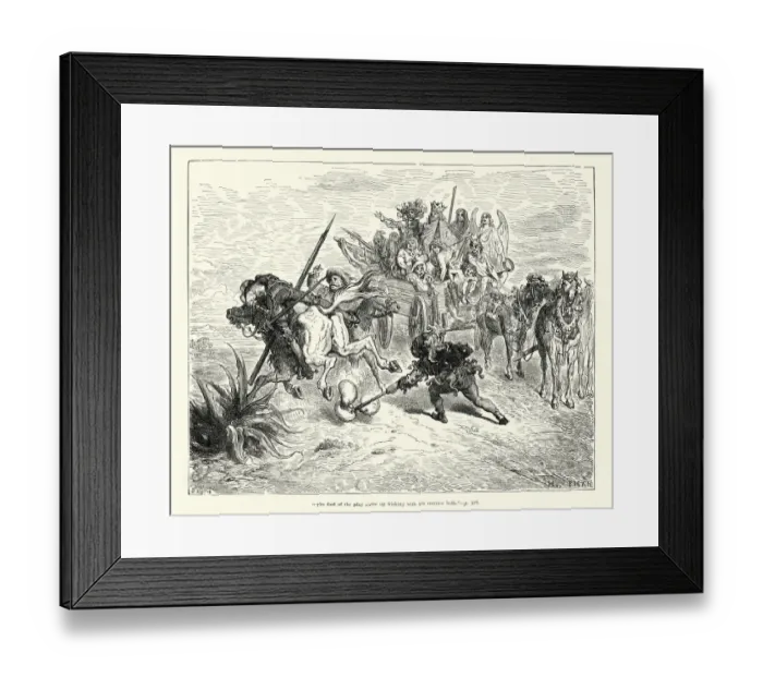 Framed Print : Don Quixote - Fool of the play Framed Print : Don Quixote - Fool of the play