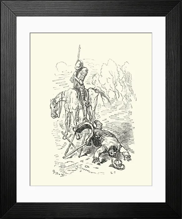 Framed Print : Don Quixote and Sancho Panza Framed Print : Don Quixote and Sancho Panza