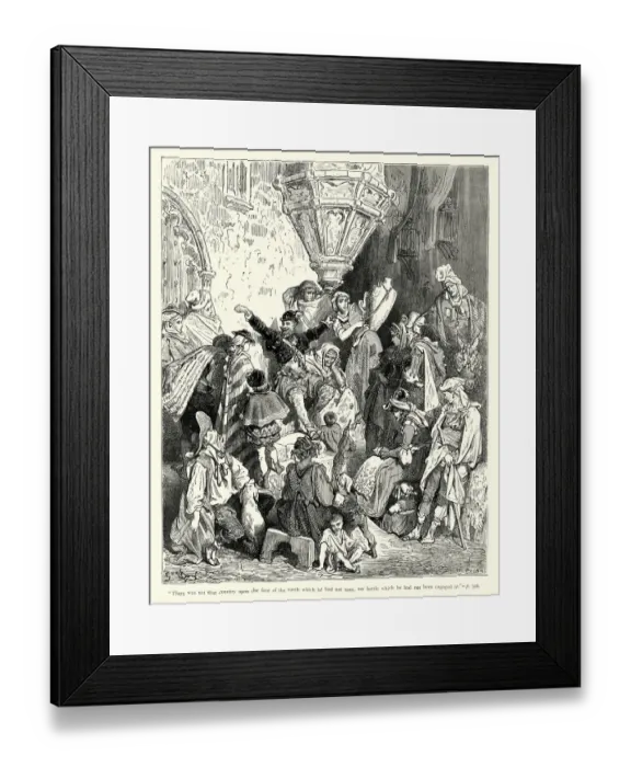 Framed Print : Don Quixote nor battle which he hand not been engaged Framed Print : Don Quixote nor battle which he hand not been engaged