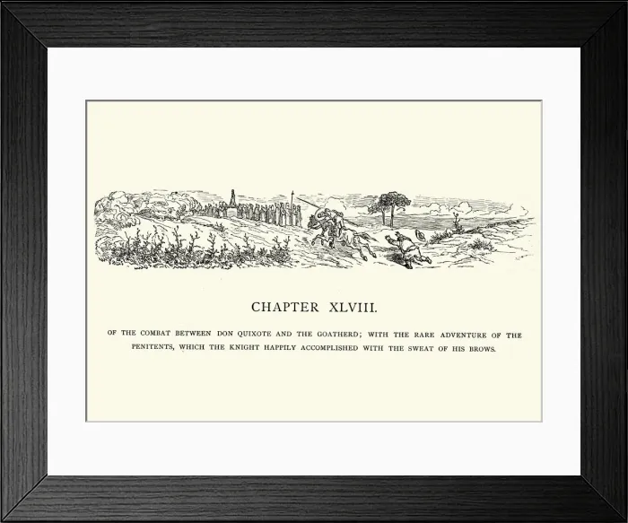 Framed Print : Don Quixote - Adventure of the Penitents Framed Print : Don Quixote - Adventure of the Penitents