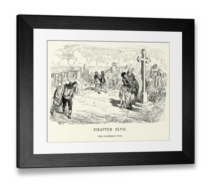 Framed Print : Don Quixote - The Goatherds Tale Framed Print : Don Quixote - The Goatherds Tale