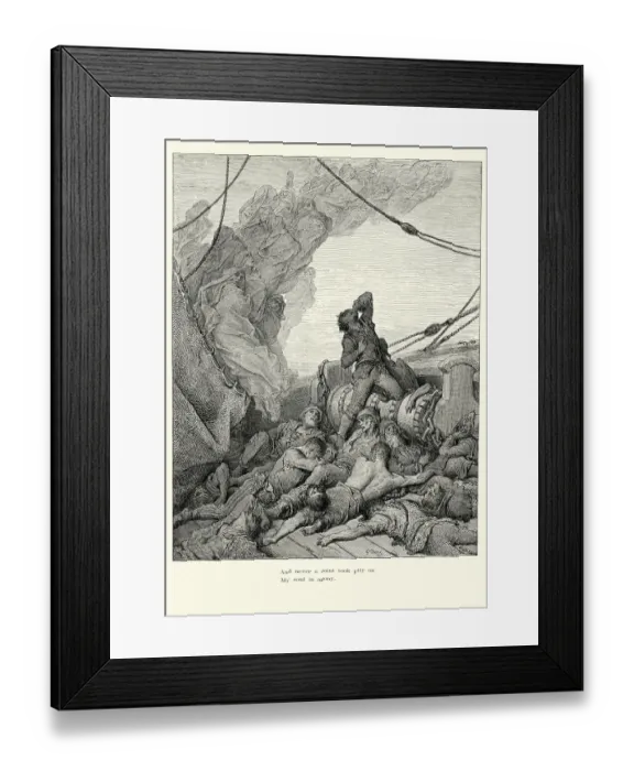 Framed Print : Rime of the Ancient Mariner - My soul in agony Framed Print : Rime of the Ancient Mariner - My soul in agony