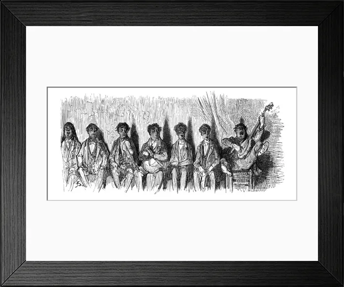 Framed Print : Victorian London - Christy Minstrels Framed Print : Victorian London - Christy Minstrels