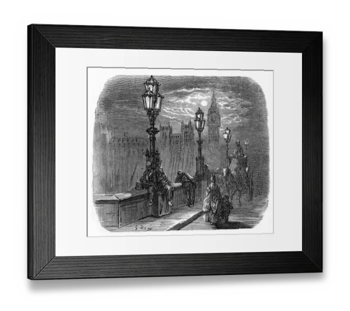 Framed Print : Victorian London - Victoria Embankment