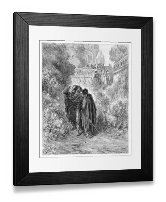 Framed Print : The Fox and the grapes