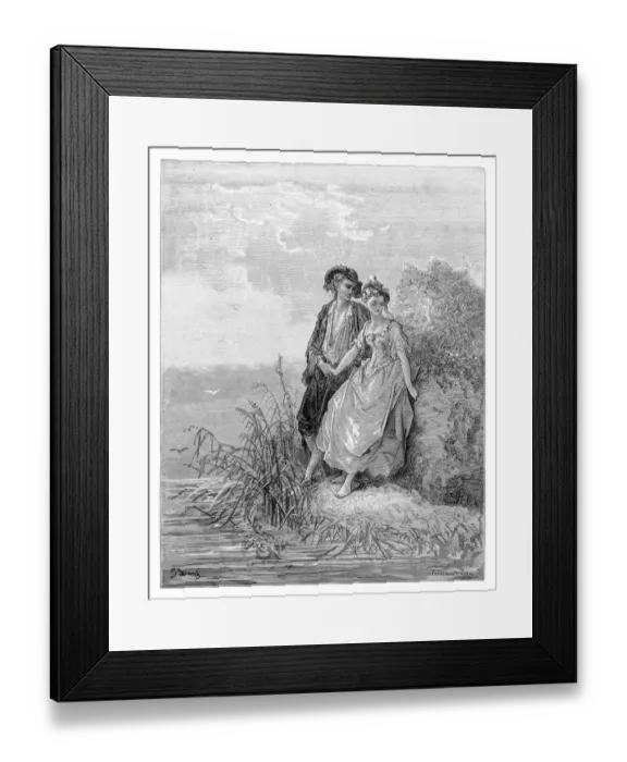 Framed Print : Tircis and Amarante Framed Print : Tircis and Amarante