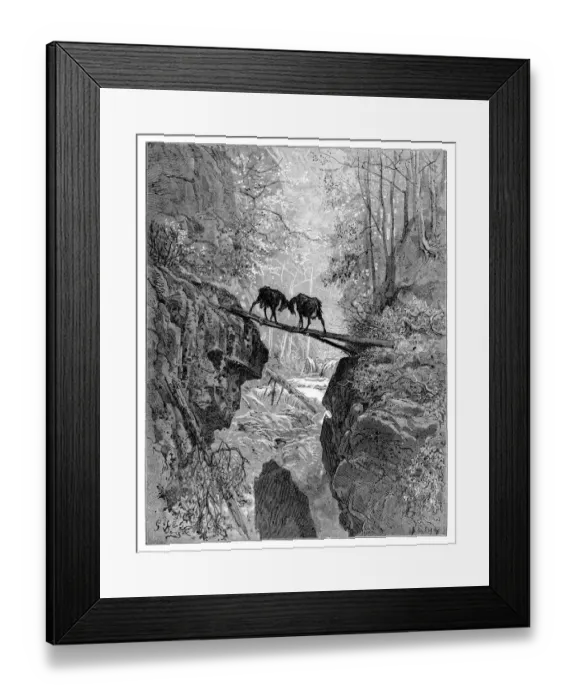Framed Print : The Two Goats Framed Print : The Two Goats