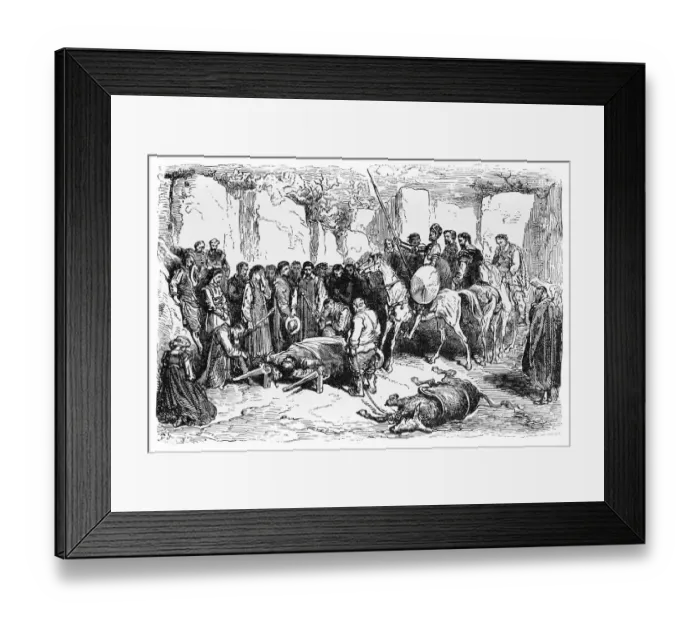 Framed Print : Don Quixote and the shepherds verse Framed Print : Don Quixote and the shepherds verse