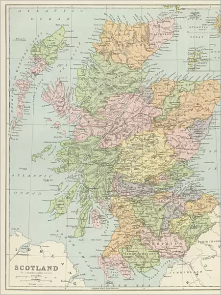 Old map of Scotland