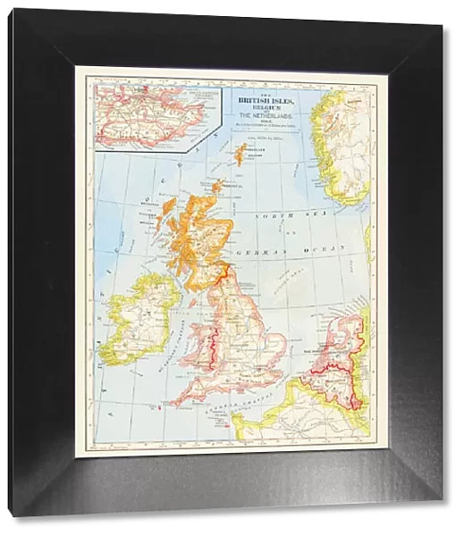 1883 British Isles Map