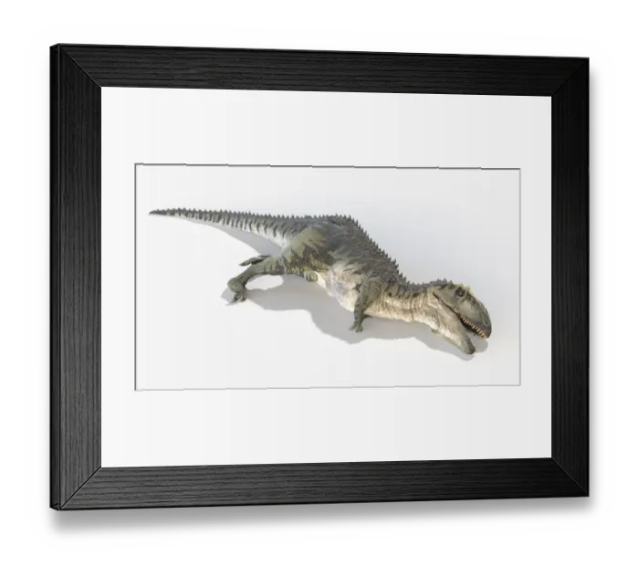 Framed Print : Giganotosaurus, illustration Framed Print : Giganotosaurus, illustration