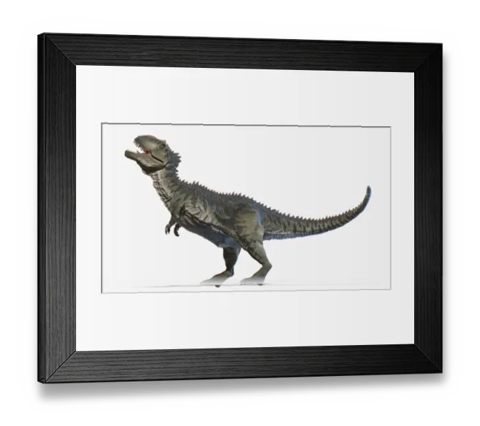 Framed Print : Giganotosaurus, illustration Framed Print : Giganotosaurus, illustration